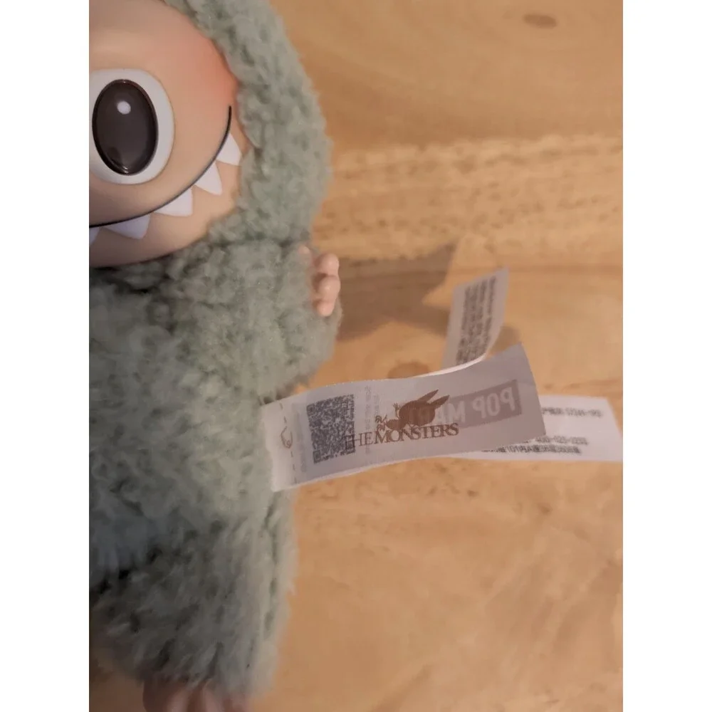 Labubu The Monster Exciting Macaron, Green Grape, POP Mart Brand, Plush Keychain